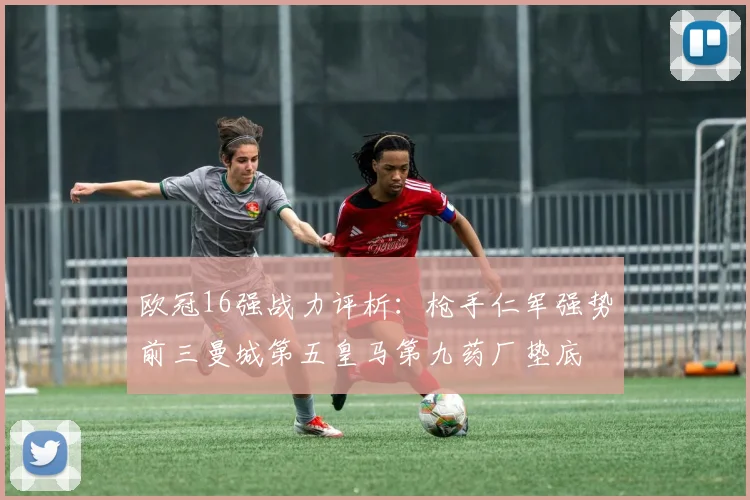 欧冠16强战力评析：枪手仁军强势前三曼城第五皇马第九药厂垫底